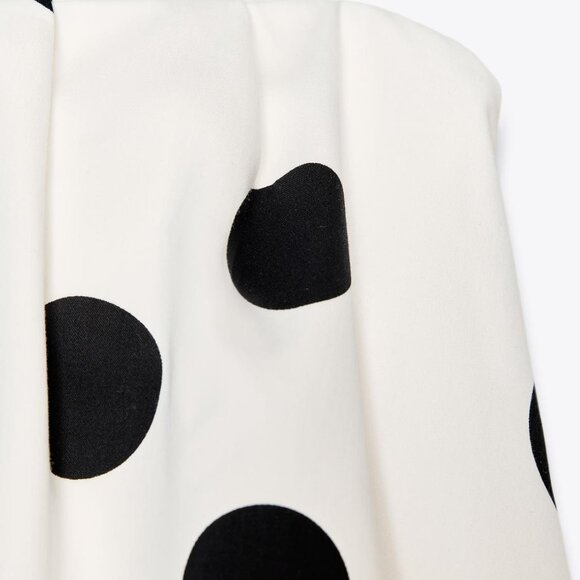 ZARA POLKA DOT STRAPLESS TOP XL - Picture 4 of 4